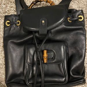 Vintage Gucci Bamboo handle mini backpack